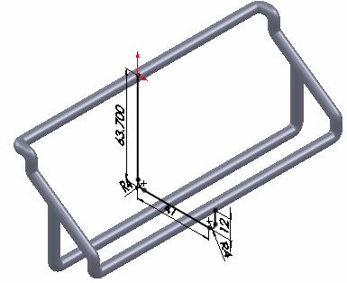Now mirror the sweep2 by front plane. your part should looks like this : All that left to do is another support in width.
