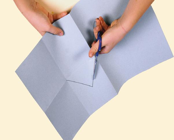 Open up the paper and carefully  Cut along the zigzag line. Construction Paper 0.