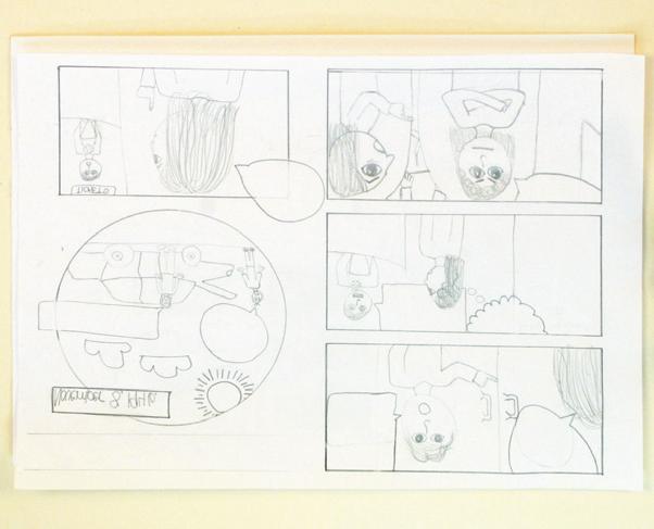 Draw speech bubbles, thought bubbles and narrative boxes.