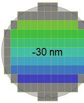 Figure 7: Best focus test wafers The same two front end layers as in the previous experiment were evaluated.