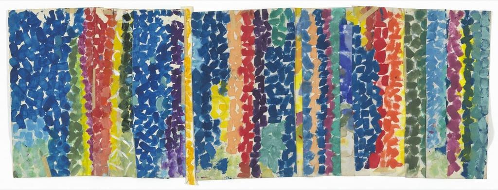 Alma Woodsey Thomas, Untitled, c. 1968. Courtesy of the Museum of Modern Art. And many of the works included in Making Space were actually acquired right after they were made, in the mid-20th century.