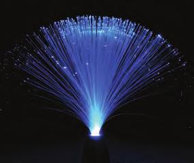 Reading 7.3 Using Light in Optical Fibers Getting Ready Have you ever seen a lamp like this one? The lamp has hundreds of thin plastic fibers coming out of it.