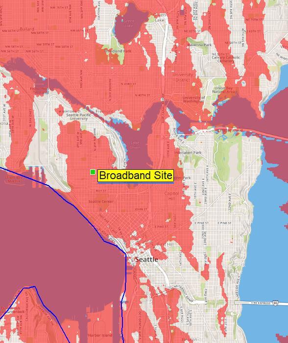 Mobile Broadband Coverage Map, by