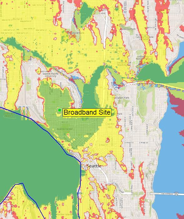 Mobile Broadband Coverage Map, by Application Hi-Res Video Chat