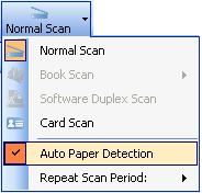 Auto Paper Detection The Auto Paper Detection mode allows you to activate the Auto Scan function on the Scan Setup interface directly. This mode is available only for scanners (e.g.