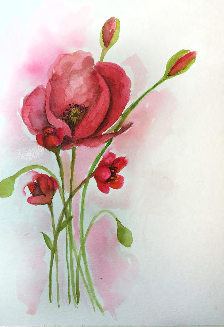 LEARN how to PAINT Painting Poppies Presented by Willow Wolfe Level: Beginner with Step-by-Step