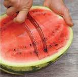 Our all-in-one cutter lets you prepare melon in no