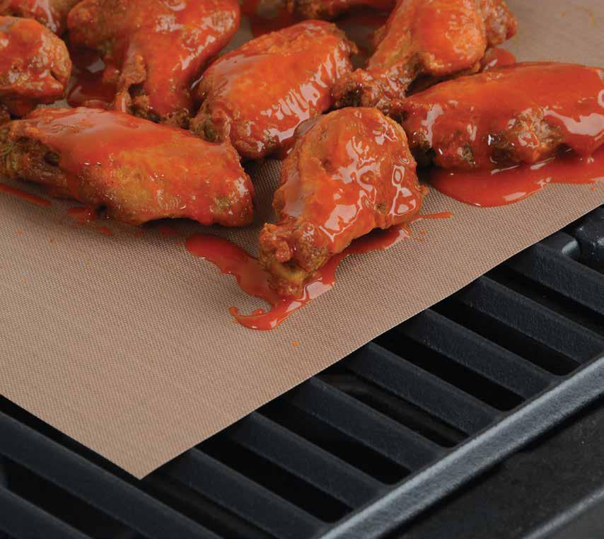 Mat Conjunto de 2 100% Non-Stick means you can grill without grease and mats