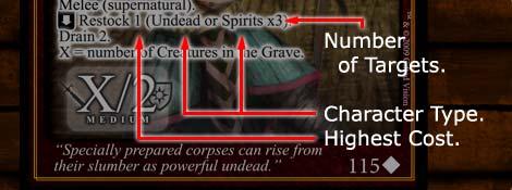 This attribute Restocks 3 undead or spirits of Cost 1 or less. DUNGEON RETALIATES, ROUND 3 Activate Mummy & Ghoul. Now the Dungeon retaliates.