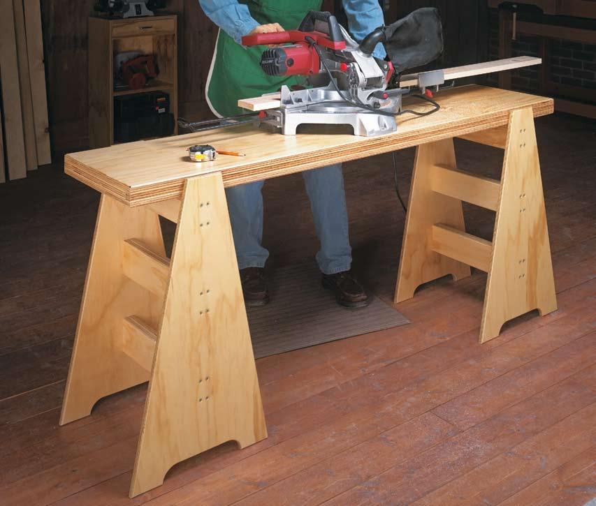 There are plenty of good reasons why every shop should have a pair of sawhorses.