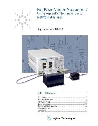 PNA-X Configuration Information PNA-X Network Analyzers Available options, continued Description Additional information Pulse, antenna, mm-wave Option 008
