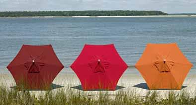 This design is especially helpful with the use of larger dining tables where access to the umbrella crank is limited. It also adds to the durability and aesthetics of the umbrella.