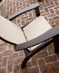 Chair 28 Wx45 Hx26 D 9490 Windward Bar Chair 28 Wx49 Hx26 D Marine Grade Polymer Features & Benefits Comparative Information -Will not crack, rot or separate in any outdoor environment.