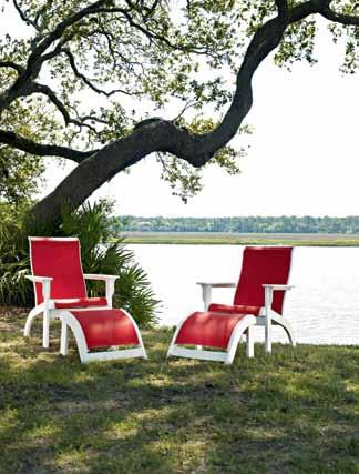 26 Wx40 Hx74 D Lay Flat Length = 79 Adirondack Sling - see page 15 for available fabrics MGP Adding some