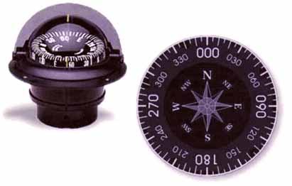Magnetic Compass & Card Ship s Compass Typically Binnacle or dash mounted One moving part card in transparent housing