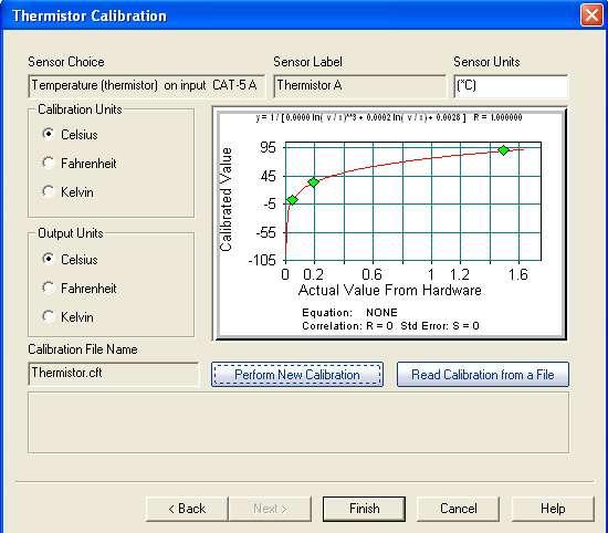 The Add Units dialog MicroLab will save the calibration information in a calibration file.