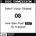 DSC OPERATION Making an Individual call using an AIS transponder When the optional MA-00TR CLASS B AIS TRANSPONDER is connected to your transceiver, an individual DSC call can be transmitted to a