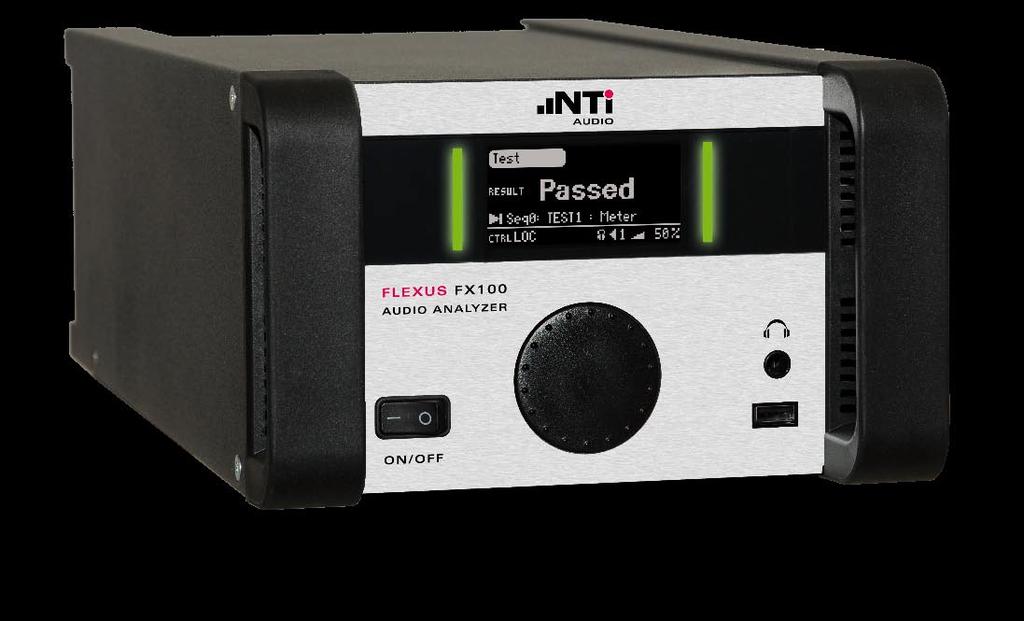 At a Glance The FLEXUS FX100 is a professional audio analyzer and generator dedicated to research, design lab, end-of-line testing and service.