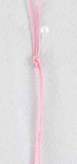 BRACELETS a b c d Supplies Pink C-Lon: 3 cords, 6' each 12 60 pearlized white seed 80 100 gold seed 5