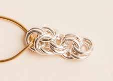 9, and lock with 4mm rings (b). 5. Repeat steps 2 and 3 to form another 2-2-2 chain (c).