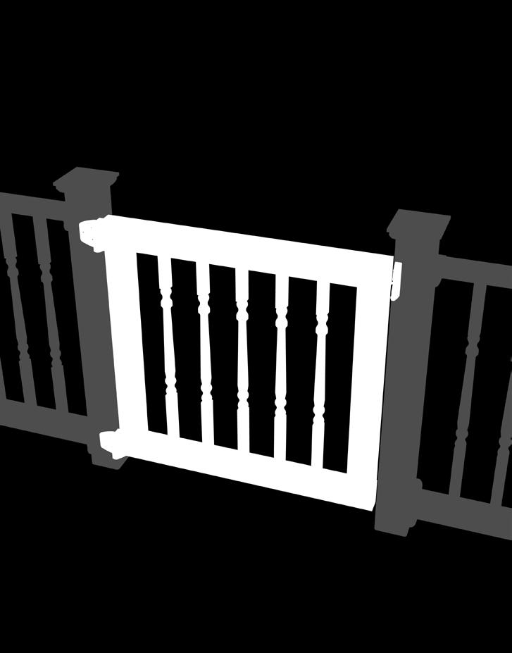 Custom-sized gate kits are available for widths up to 98" (2-48" panels).