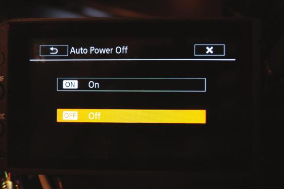 OFF Touch   Auto Power Off