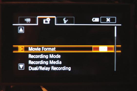 2 Recording Format Make sure your are recording in Manual Mode To take