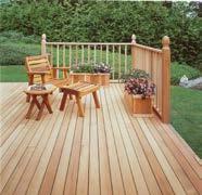 reduces the performance of finishes. The first step in refinishing a Western Red Cedar deck is to clean it (as above).