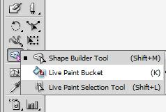 LIVE PAINT Use live paint to be able to fill regions in your drawing (the space between the lines you ve created.