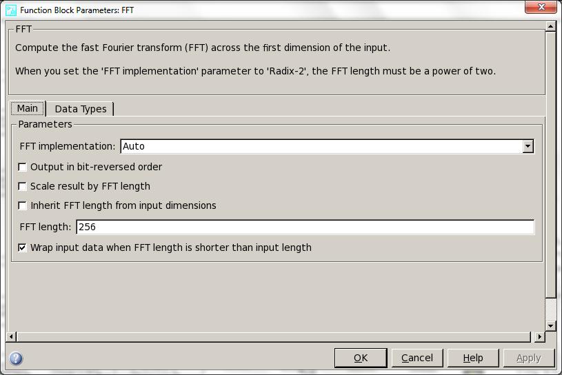 Figure 3.18: FFT (OFDMA) Frame Conversion: This block does not make any change to the input, only changes the output sampling mode.