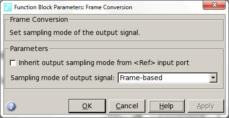 to set the sampling mode to frame based to avoid any mismatch. Figure 3.