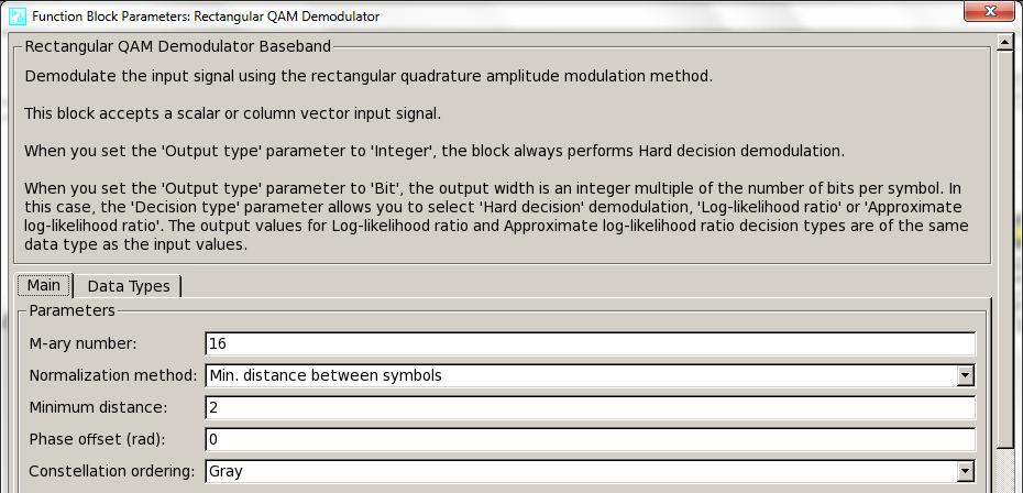 23: Users data separation (OFDMA 2 Users) Rectangular QAM Demodulator: The setting of both demodulators is the same.