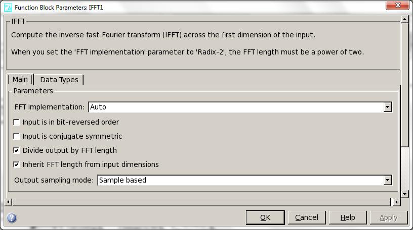 is not a power of two, so it is configured as Auto, and Inherit FFT length