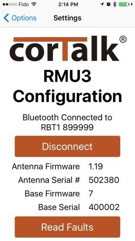 RBT1 Bluetooth Interface for RMU3 The RBT1 is an accessory for the RMU3 Remote Monitoring Unit that