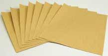 ABRASIVE SHEET 3M GOLD PAPER SHEETS Use for fine finishing on timber, primers and painted surfaces A high performance aluminium oxide mineral on a C weight paper backing An anti loading treatment has