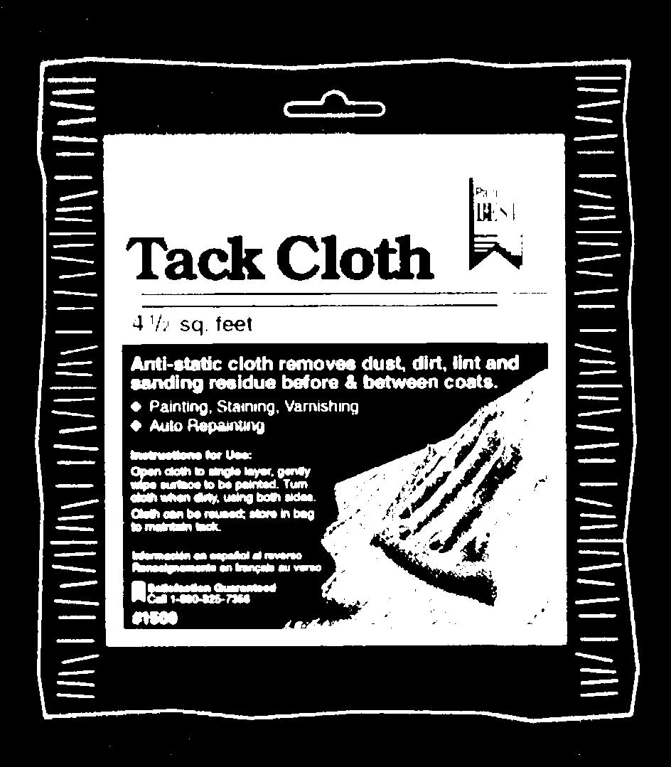 yd. Cheese Cloth 1.63 1.52 10901 Paint Mitt 1.36 1.26 84075 75-pk One Tuff Wiping Cloth 7.31 6.80 02301 Paper/Plastic 9 x 12 Drop Cloth 2.