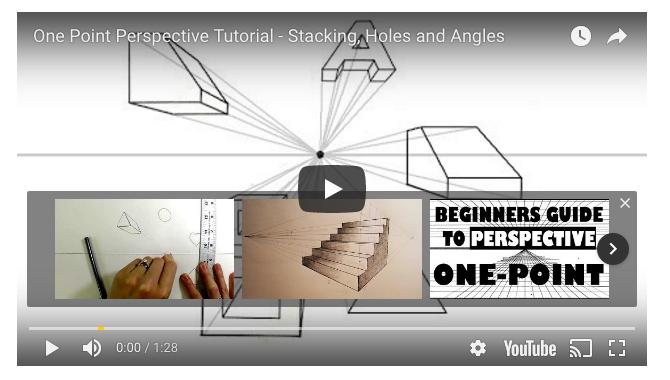 Exercise 2: stacking, holes and angles This worksheet illustrates how to stack blocks, cut away portions and add unusual angles in a one point perspective drawing, creating gradually more complex