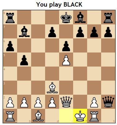16. 61162 White just played Kf1 to guard his rook. Your move is? 17. 59901 White just took a c6 pawn. Look for which piece is not guarded, do you see a possible line for a check? Look deep into it.