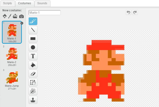 Use an image editor to extract the cloud from the image provided above, then upload it as a new sprite. It s not animated, so you don t need to add a separate costume.