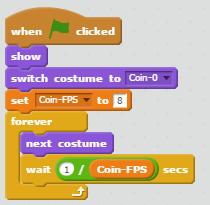 Animate the Coins Now that all of the assets are ready, it s time to start making them come alive. We ll start with the coins, since those are easy. Select the coin sprite and the Scripts tab.