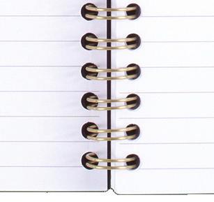 hardcover notebook in black and white stripes or