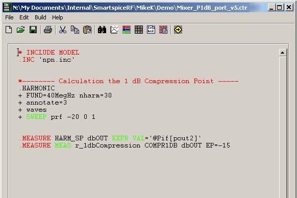 Lab1: Mixer Simulation- 1 db Compression Point.