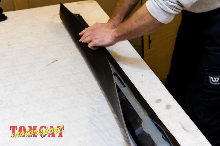 Carry out a few trial fits of the front flap to familiarise yourself with the process and where any awkward areas are going to be,