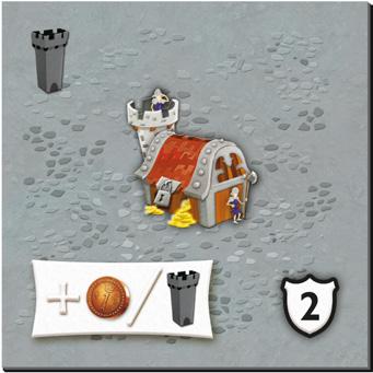 building Lower right corner: Value of a building at the end of the game On some of the Building Tiles, a