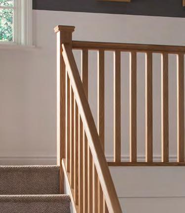 Available in Stop Chamfered, Turned and Square. Handrails available in 2.4m, 3.