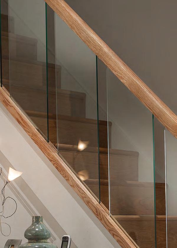 tested to BSEN12150 Grooved handrails and baserails, means glass simply slots in
