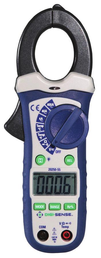 User Manual Compact Autoranging Clamp Meters with NIST-Traceable Calibration Models 20250-55 (400 A AC), 20250-56
