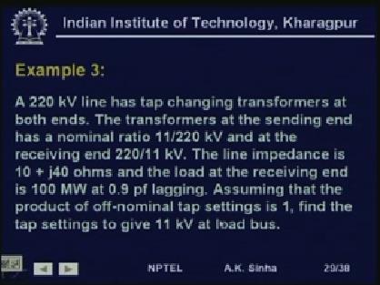 That is, if we want to keep the voltage at both ends equal to 132 kv and we want to supply unity power factor load.