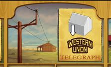Telegraph Aiming to extend its telegraph network, the Western Union offered its shares to the railroad companies in exchange for access to the railroad telegraph system.