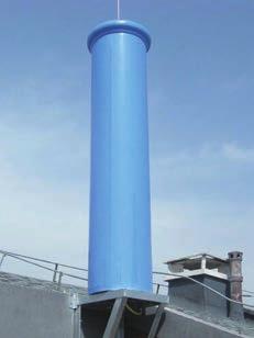 Cylinder Antenna Application: Single sector coverage Physical feature: The shape of antenna blends with the surrounding environment Installation position: Rooftop of buildings Maintenance: